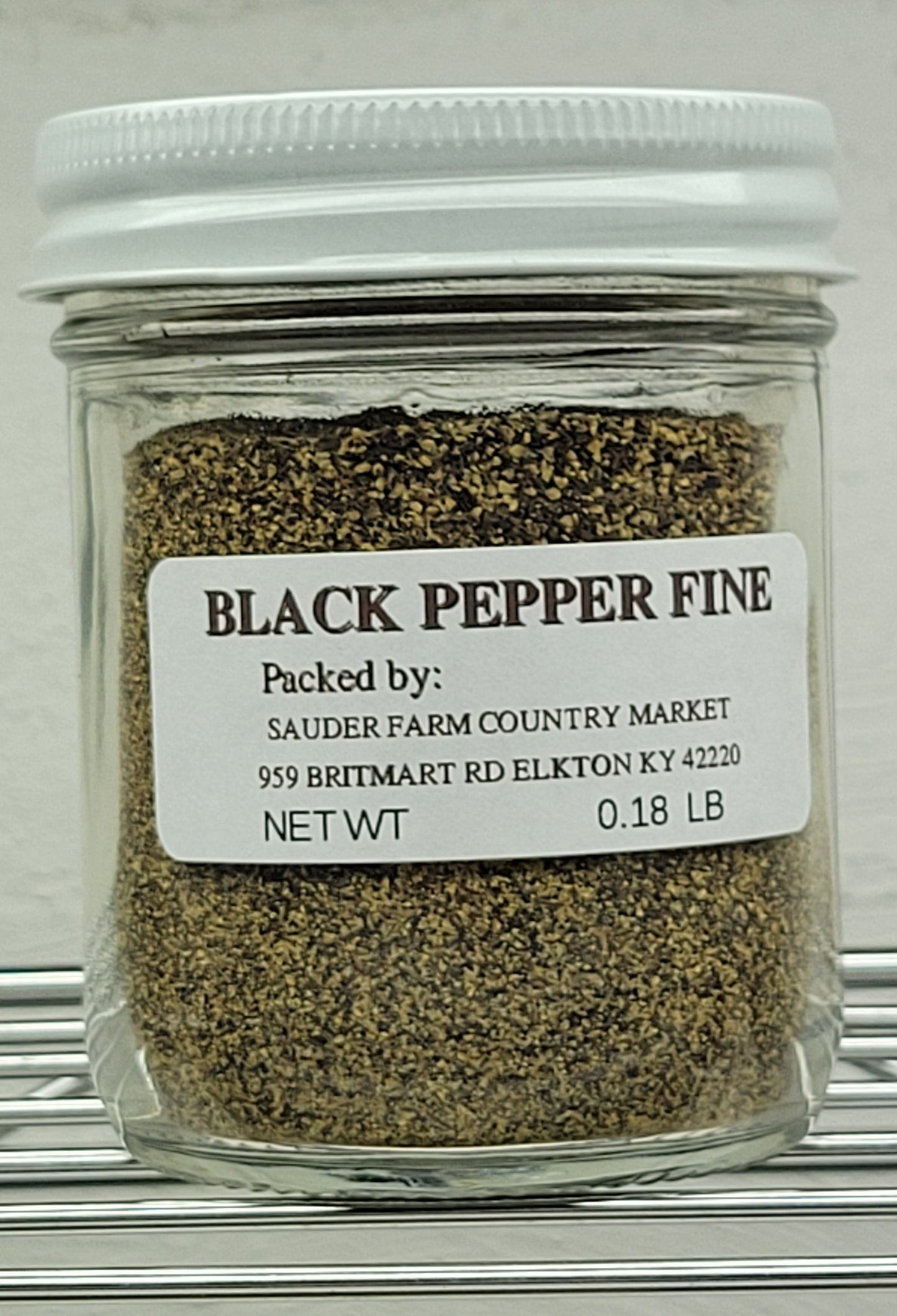 Black Pepper, fine, 0.18 lb.