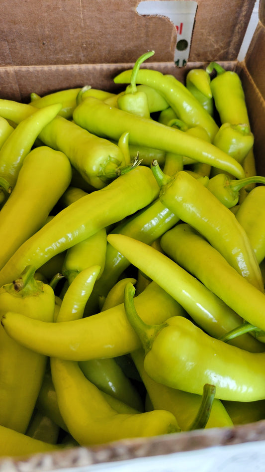 Hot Banana Peppers, Half Bushel